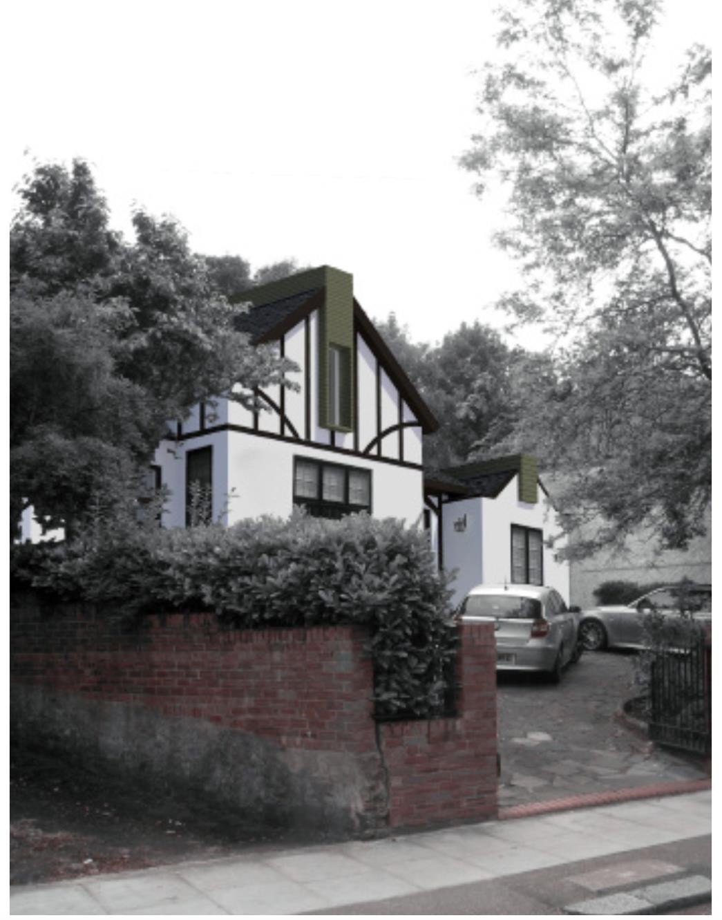 Proposed street elevation — architectural visualisation (CGI).
