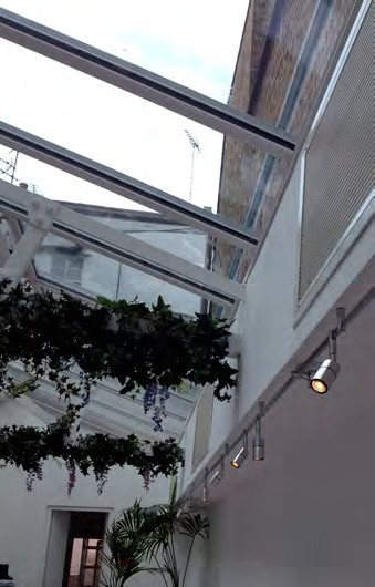 Glazed-roof area — project photograph.