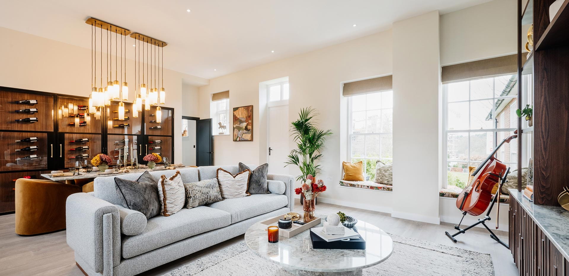 Trent Park — The Royal Mews, Interior, Spacious and open living space