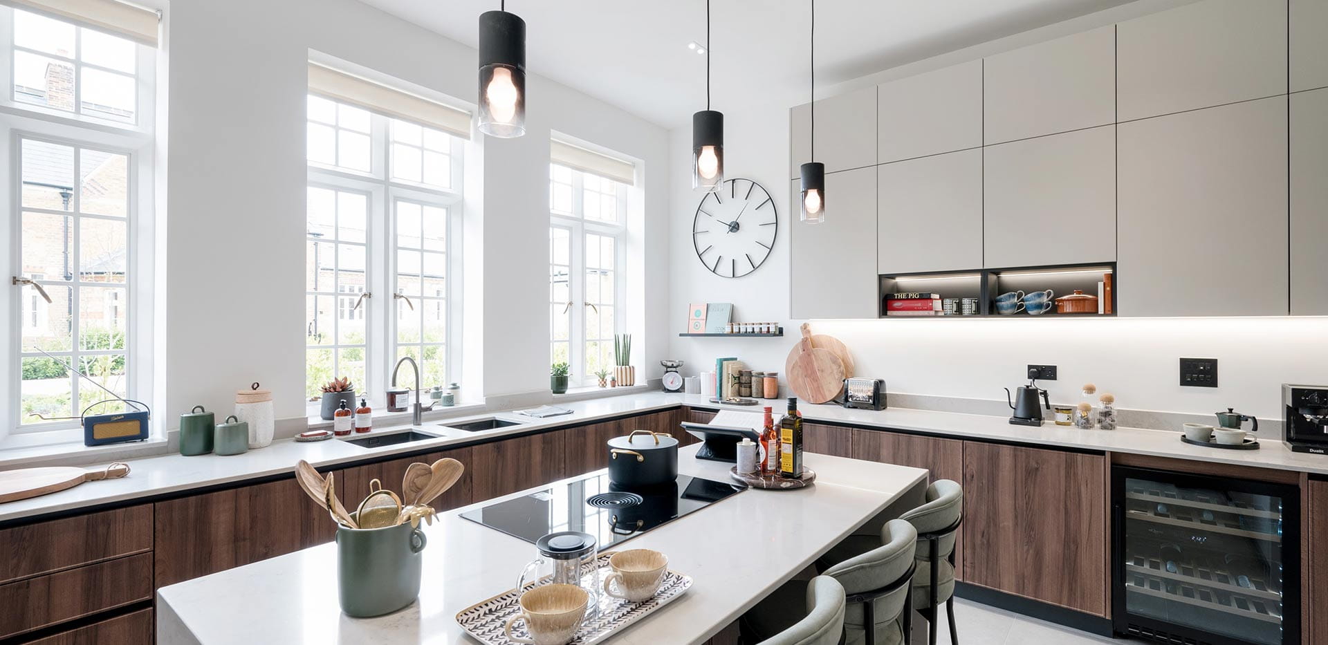 Trent Park — The Royal Mews, Interior, Spacious kitchen complete with island