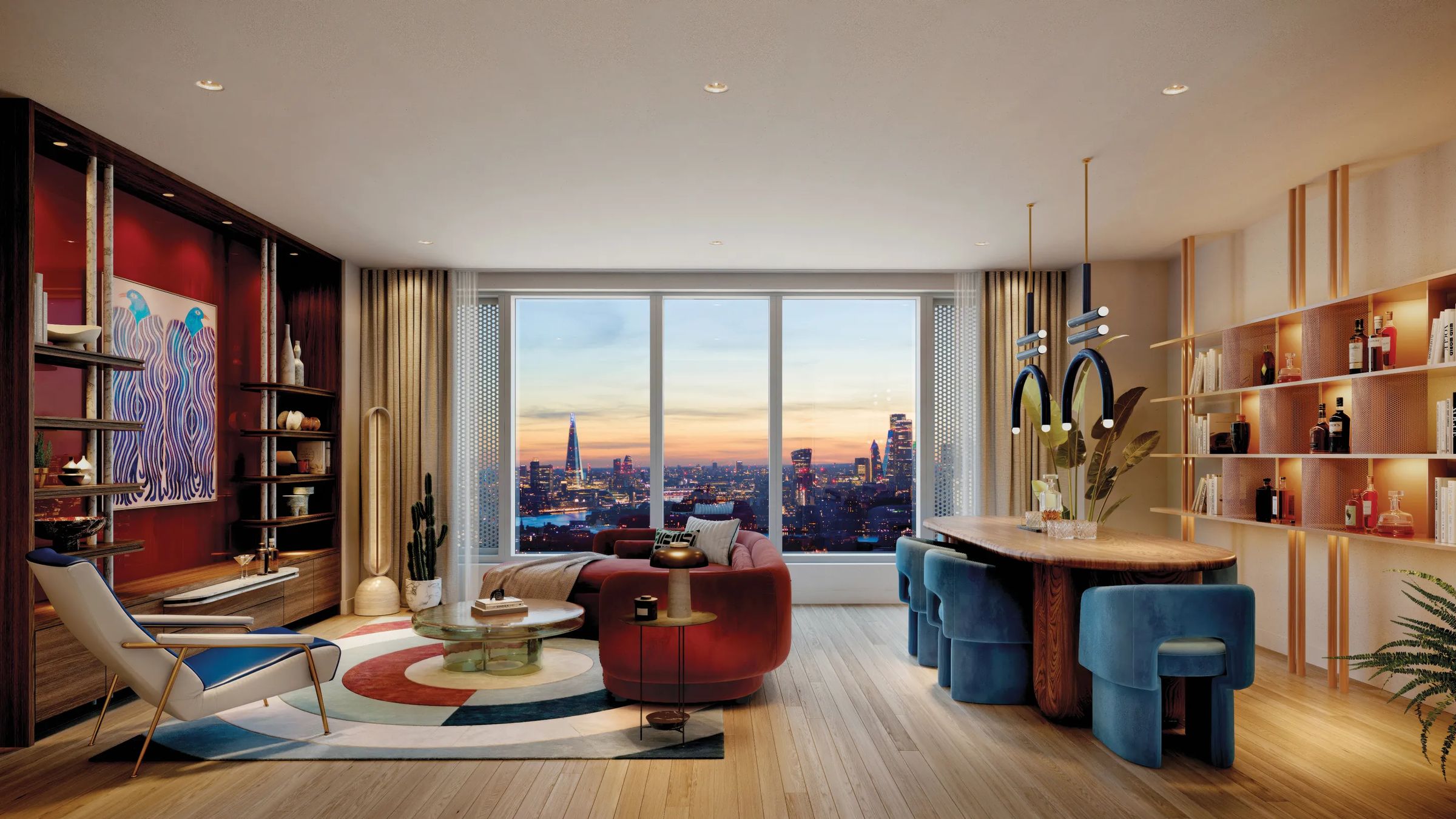 25 Cuba apartment living room — indicative developer marketing imagery