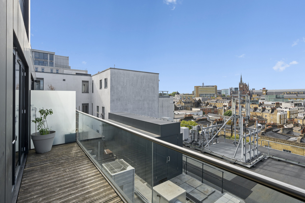 Balcony with city views — Spitfire Building