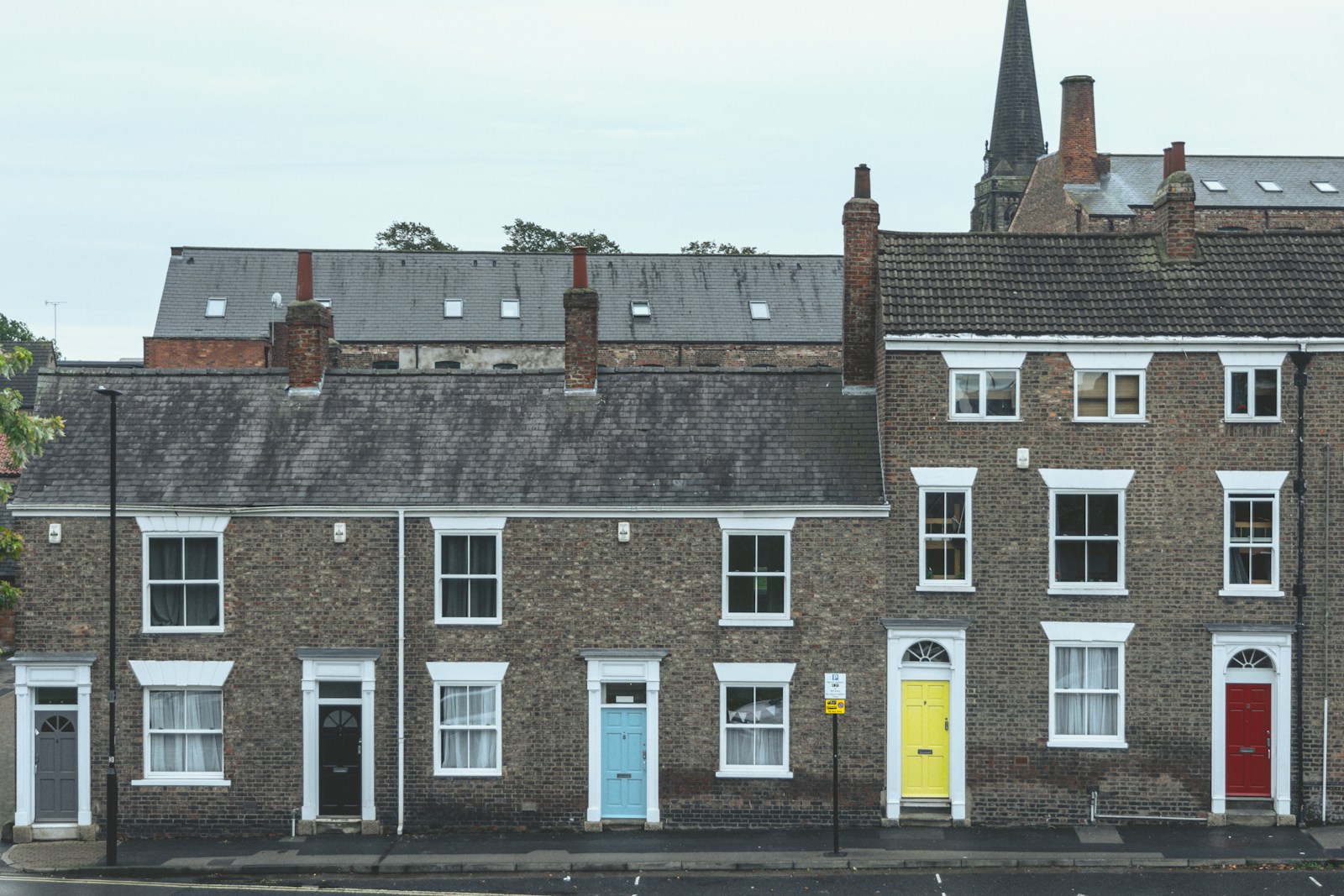 Residential brick and stucco architecture