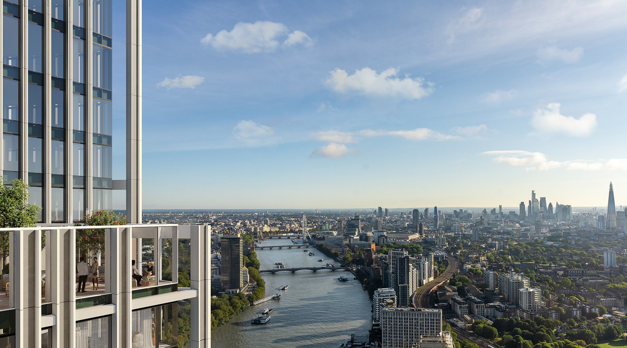 River Park Tower — river and city view; developer marketing imagery