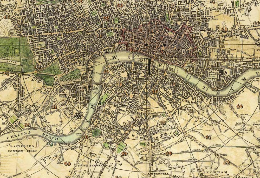 Historic London map